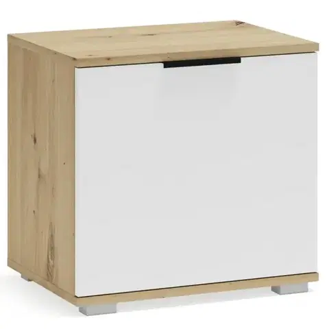 Skrinky na topánky Skrinka na topánky Clif ST 50 artisan/biela