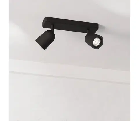 Svietidlá Eglo 901953 - Bodové svietidlo CAMALDOLI 2xGU10/10W/230V čierna 901953