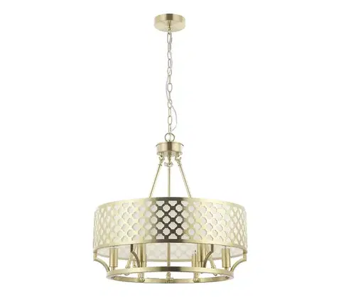 Svietidlá Open Design OR84382 - Luster na reťazi VERNO 6xE14/12W/230V mosadz OR84382
