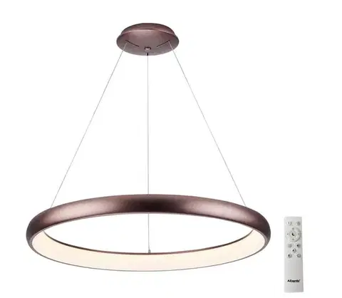 Svietidlá Azzardo  - LED Stmievateľný luster na lanku ANTONIO LED/80W/230V hnedá + DO 