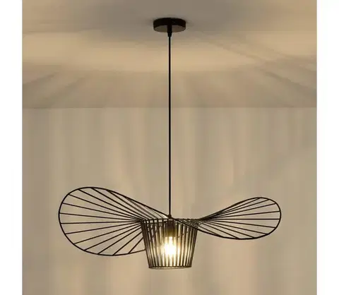 Svietidlá Eurolamp Luster na lanku OGGI 1xE27/40W/230V čierna 144-46019