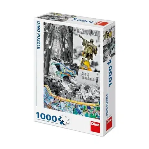 1000 dielikov Dino Toys Puzzle Barcelona koláž 1000 Dino