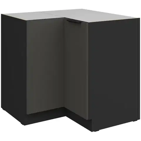Kuchynské skrinky stojace Kuchynská skrinka Aria-Gr/Bl Anti Fingerprint 90x90 Dn 2f Bb
