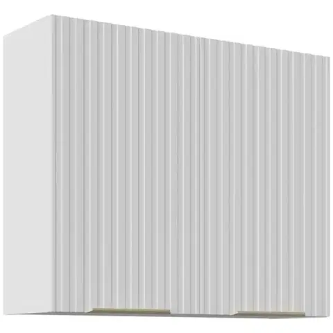 Kuchynské skrinky visiace Kuchynská Skrinka Tuluza 80G-72 2F biely mat lamel