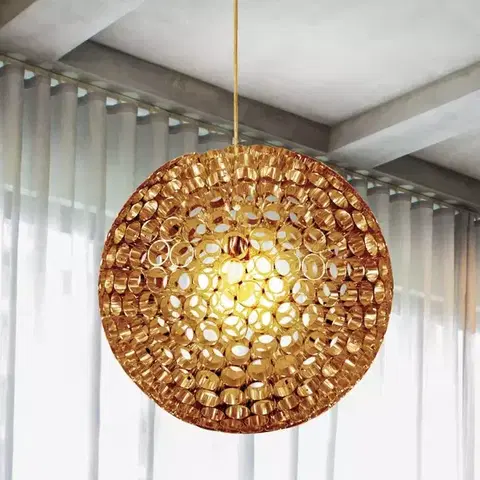 Moderné lampy do obývačky Abros Závesné svietidlo 50 1x60w E27 Meď