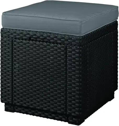Záhradné taburety Záhradný taburet CUBE Allibert