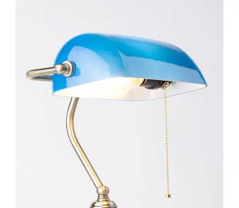 Lampy BRILAGI - Náhradné tienidlo k stolnej lampe BANK OFFICE modrá L352-NS/MO