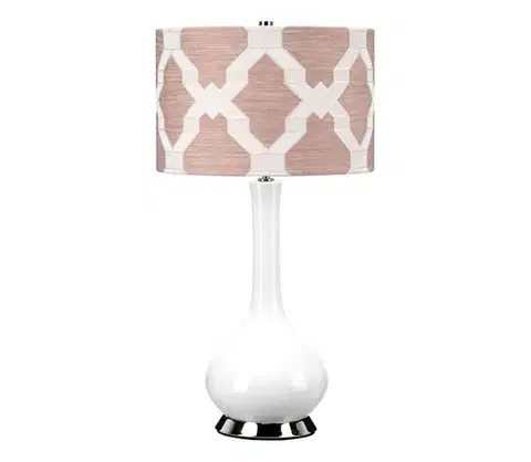 Lampy Elstead MILO-PN-TL-OVTH - Stolná lampa MILO 1xE27/60W/230V ružová MILO-PN-TL-OVTH
