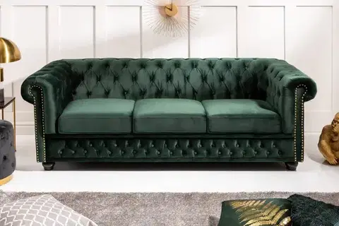 Pohovky a gauče Chesterfield pohovka 3-miestna MIDAS Dekorhome