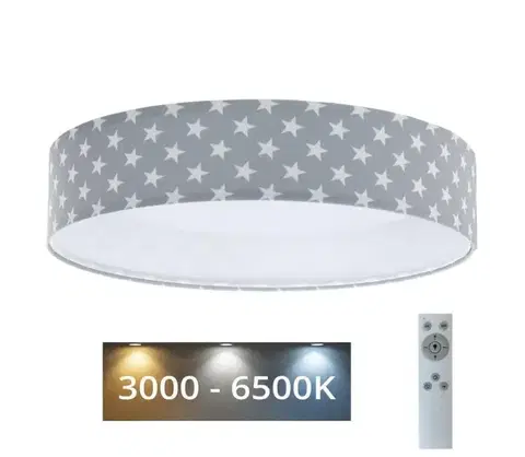 Svietidlá  LED Stmievateľné svietidlo GALAXY KIDS LED/24W/230V hviezdičky šedá/biela + DO 
