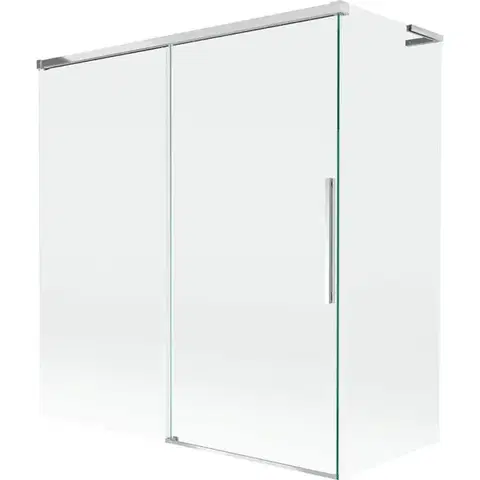 Sprchové dvere MEXEN/S - Rox L vaňová zástena 2-krídlová posuvná 150 + 70 x 150, transparent, chróm 8C9L-150-070-01-00