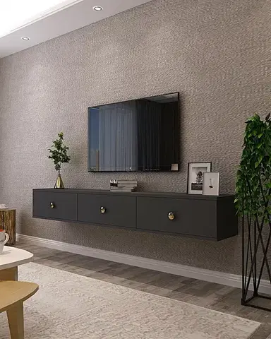 TV stolíky TV stolík Zuzu 180 - Anthracite