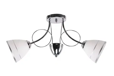 Bodové svetlá Stropná lampa Elotte 2X40W E27 Biela