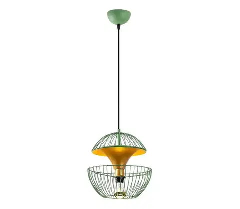 Svietidlá  Luster na lanku TNDER 1xE27/40W/230V zelená 942FLG1257