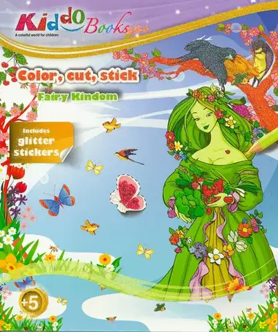 V cudzom jazyku Kiddo - Fairy Kindom with Glitter Stickers