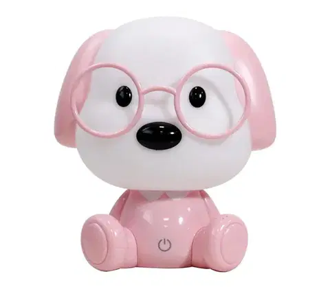 Svietidlá ONLI - LED stmievateľná detská nočná lampička PUPPIES LED/3W/230V 20 cm pes/ružová 075/LR