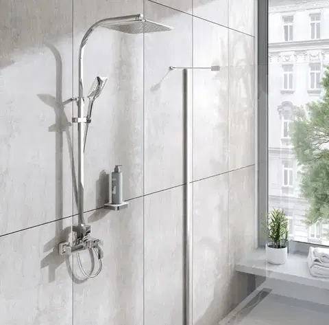 Kúpeľňové batérie NOVASERVIS - Sprchová súprava + sprchová batéria s horným vývodom 36062 SET069/36,0