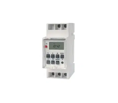 Predlžovacie káble Geti Digitálne spínacie hodiny na DIN lištu 3680W/230V 08840175