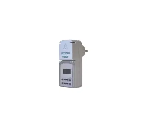 Predlžovacie káble Geti Digitálny týždenný vonkajší časovač 16A/230V IP44, 200 mAh 08840174