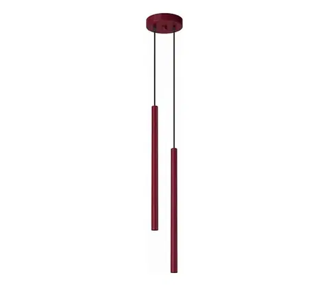 Svietidlá  SL.2122 - Závesné svietidlo PASTELO na lanku 2xG9/8W/230V červené SL.2122