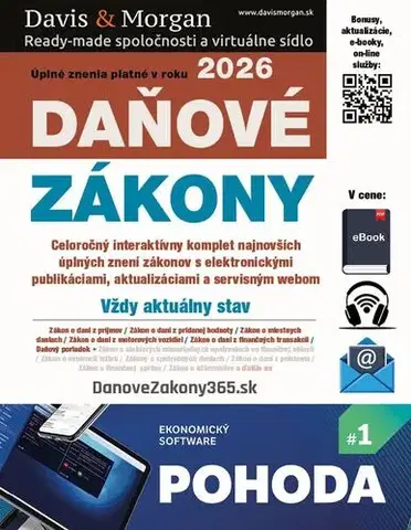 Dane, účtovníctvo Daňové zákony 2026 - XXL ProFi