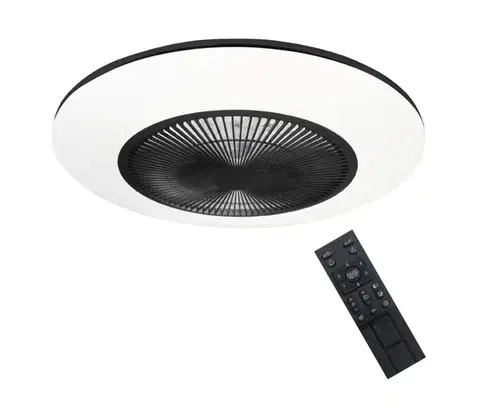 Ventilátory  LED Stmievateľné stropné svietidlo s látorom ARIA LED/38W/230V čierna/biela +DO ML8335