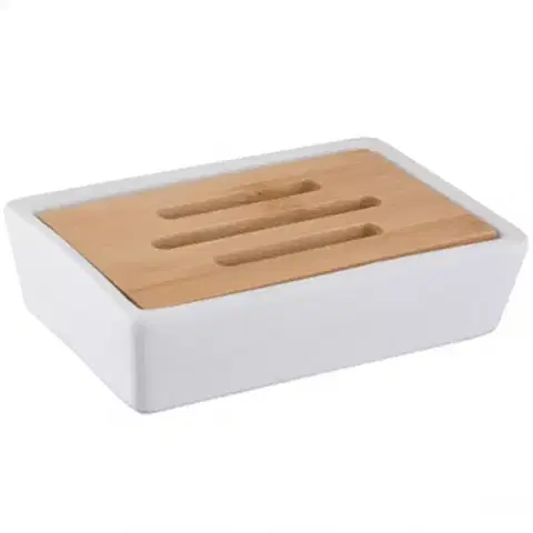 Kúpeľňové doplnky Mydlovnička biela 06577 Pure Bisk