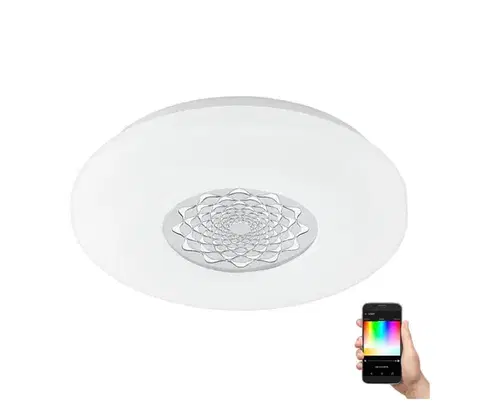 Svietidlá Eglo 9682 - LED RGB Stmievateľné nástenné stropné svietidlo CAPASSO-C LED/17W/230V 96821