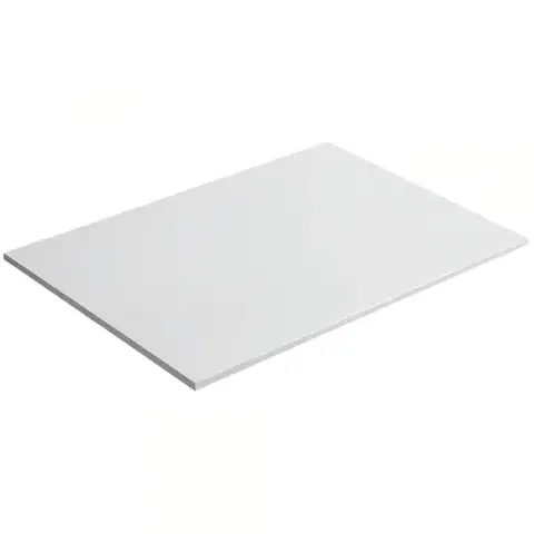 Kúpeľňový nábytok CERANO - Kúpeľňová doska z liateho mramoru Elanys - biela matná - 70x1,2x46 CER-662050