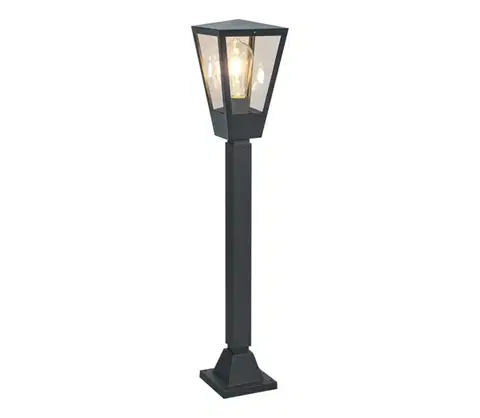 Záhradné lampy Brilliant - Vonkajšia lampa WESTDLIFF 1xE27/20W/230V 73,4 cm IP44 antracit 41017/63