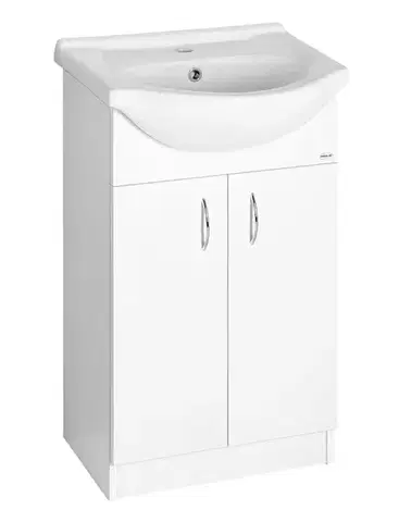 Kúpeľňový nábytok AQUALINE - SIMPLEX ECO 55 umývadlová skrinka vrátane umývadla 53x83,5x30,7cm SIME550