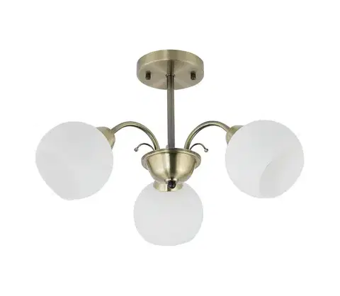 Svietidlá  Luster na tyči NESTOR 3xE27/40W/230V mosadz 33-34939