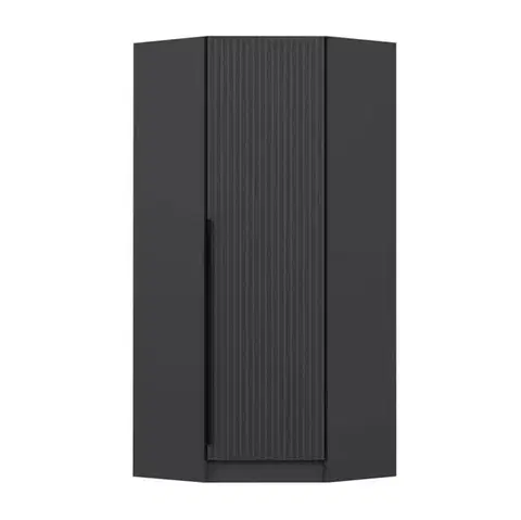 Šatňové skrine Šatníková skriňa Kale Plus 1 Anthracite - 210