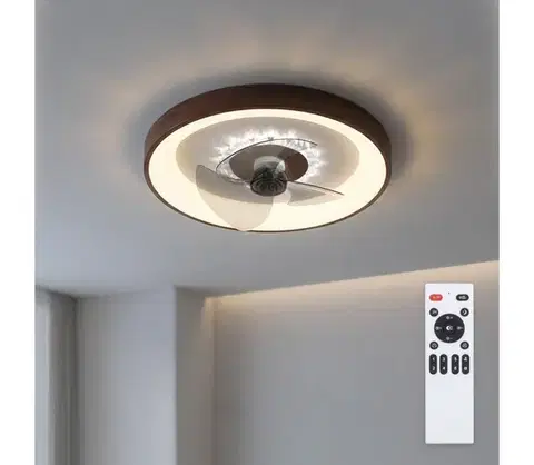 Ventilátory BRILAGI - LED stmievateľný stropný látor LED/34W/230V pr. 46 cm hnedý + DO WF-OSD-157