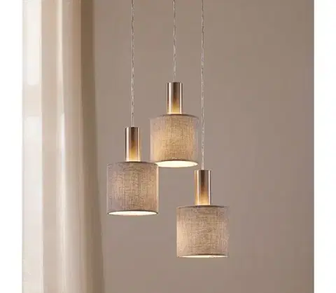 Svietidlá Eglo 97673 - Závesný luster na lanku CONCESSA 2 3xE27/60W/230V 97673