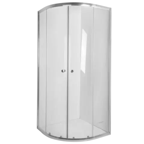 Sprchovacie kúty INVENA - Sprchovací kút štvrťkruh VITORIA, profil: chróm, sklo číre 90x90cm AK-49-195-O