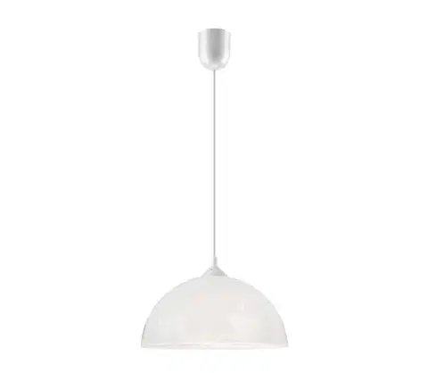 Svietidlá  Luster na lanku 1xE27/60W/230V káva LM 1.3.10 BIAŁY