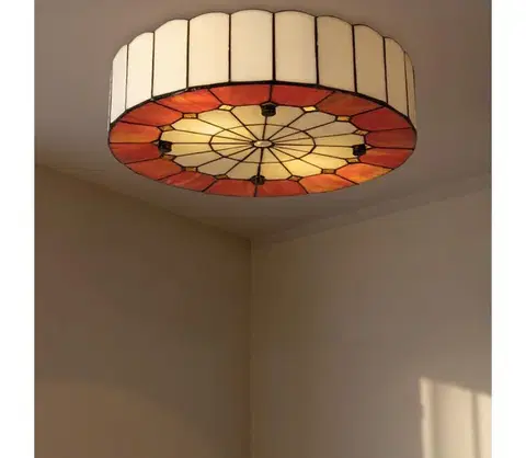 Svietidlá BRILAGI - Tiffany vitrážové stropné svietidlo SIENNA 2xE27/60W/230V priemer 40 cm BRC-8008A