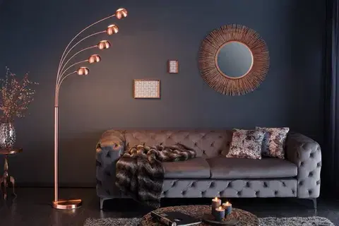 Osvetlenie Stojací lampa QUITO Dekorhome