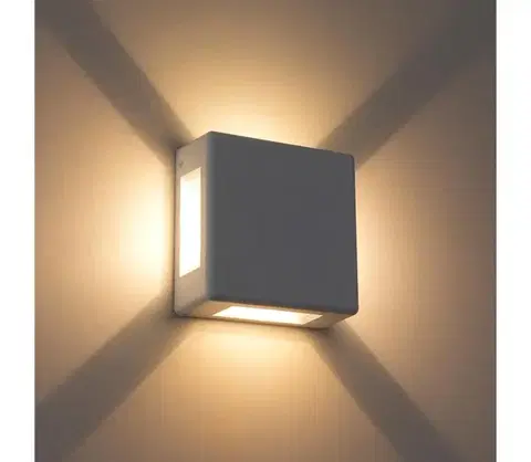 LED osvetlenie Brilagi - LED Vonkajšie nástenné svietidlo QUADRAY LED/6W/230V biele IP54 BRI648