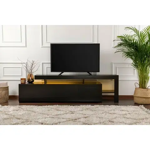 Konferenčné stolíky Televízny stolík Beliz Wood Black