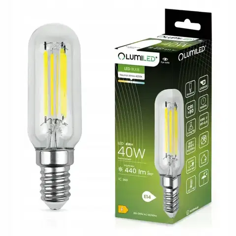 Dekoračné žiarovky Žiarovka LED ST26 T25 FIL 4W E14 440LM 4000K