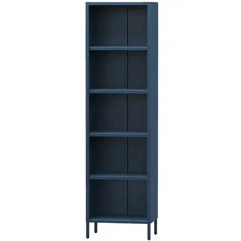 Regály v podkrovnom štýle Regál Kovový Vysoký Mario Modern Dark Blue