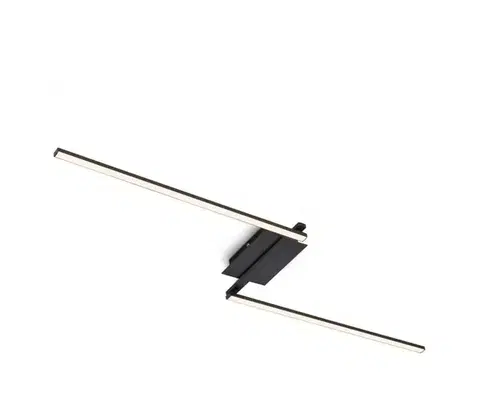 Svietidlá Brilo 3500-015 - LED Prisadený luster STAFF 2xLED/6W/230V čierna 3500-015