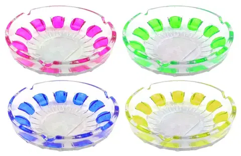 Popolníky MAKRO - Popoľník sklo 10cm rôzne farby