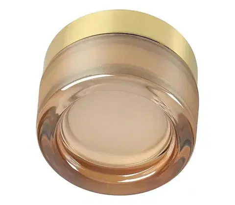 Svietidlá Ideal Lux - LED kúpeľňové stropné svietidlo LOLLY 1xGX53/9W/230V Ø 10,5 cm zlaté/dymové 354637