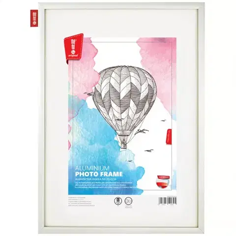 Dekorácie a bytové doplnky Fotorámik hliníkový striebro 32x22 cm