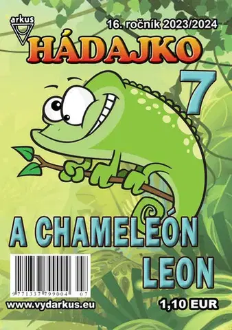 Pre deti a mládež - ostatné Hádajko 7 2024 a chameleón Leon - Jela Mlčochová