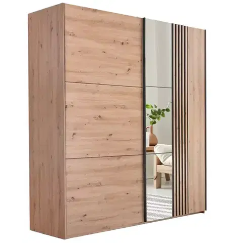 Šatníkové skrine Skriňa Sintra 203 Artisan / Zrkadlo