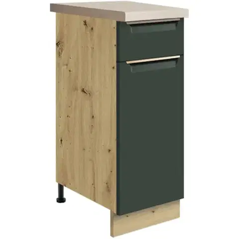 Kuchynské skrinky stojace Skrinka do kuchyne Glamour1d Green